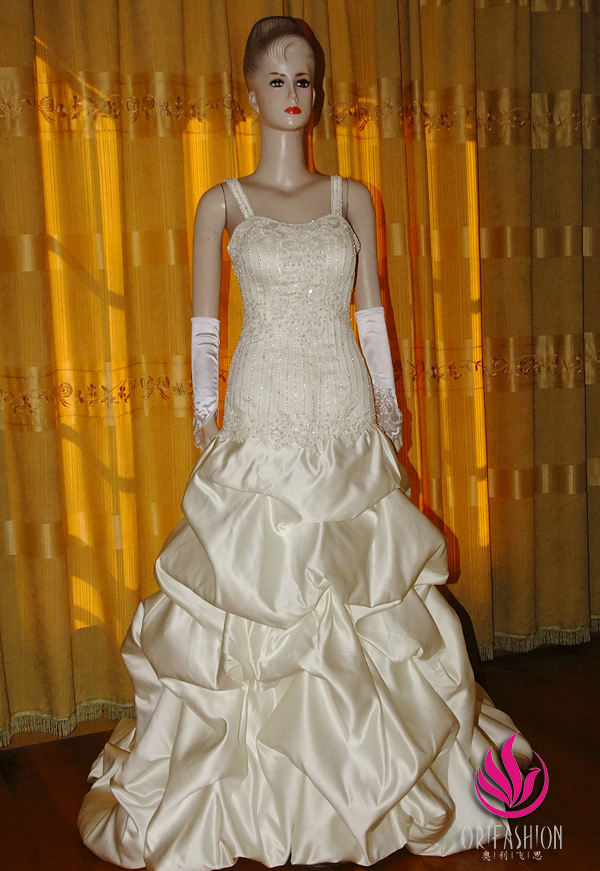 Orifashion HandmadeGrace Wedding Dress beaded with Rhinestones R